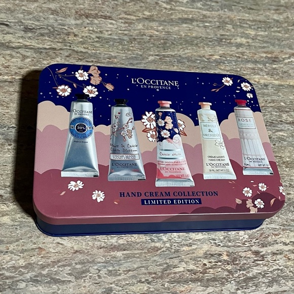L'OCCITANE 5-Piece Limited Edition Hand Cream Set in Decorative Tin